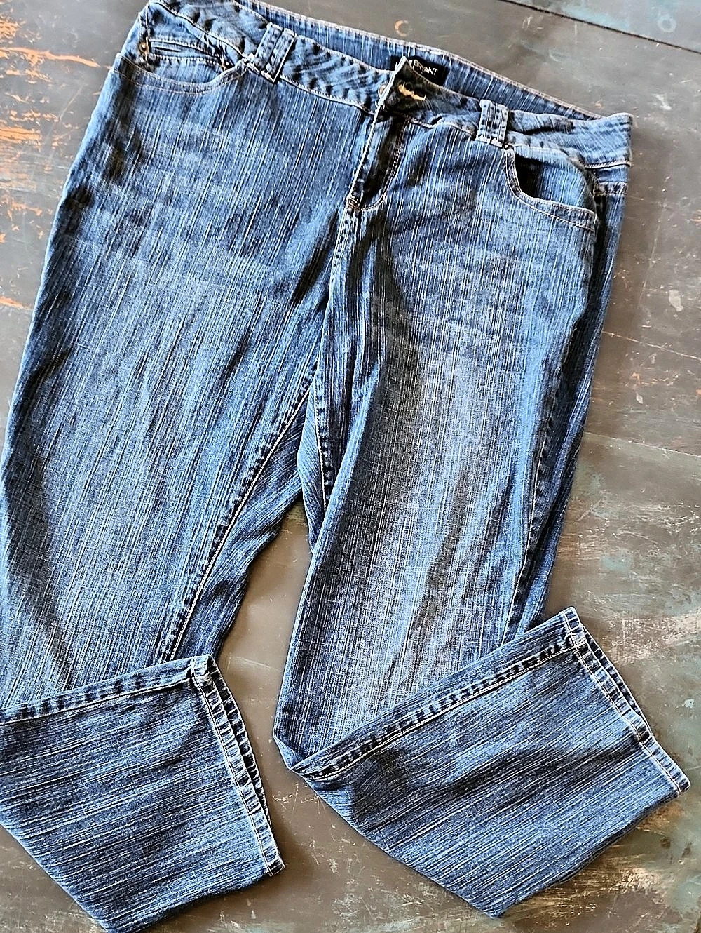 Lane Bryant Women's Straight Leg Jeans in Blue